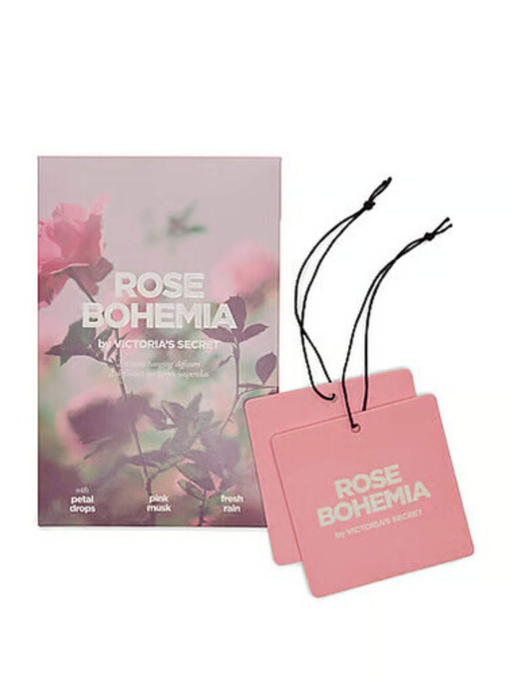 VICTORIAS SECRET ROSE BOHEMIA SCENTED HANGING DIFFUSERS AIR FRESHENERS 2 PACK